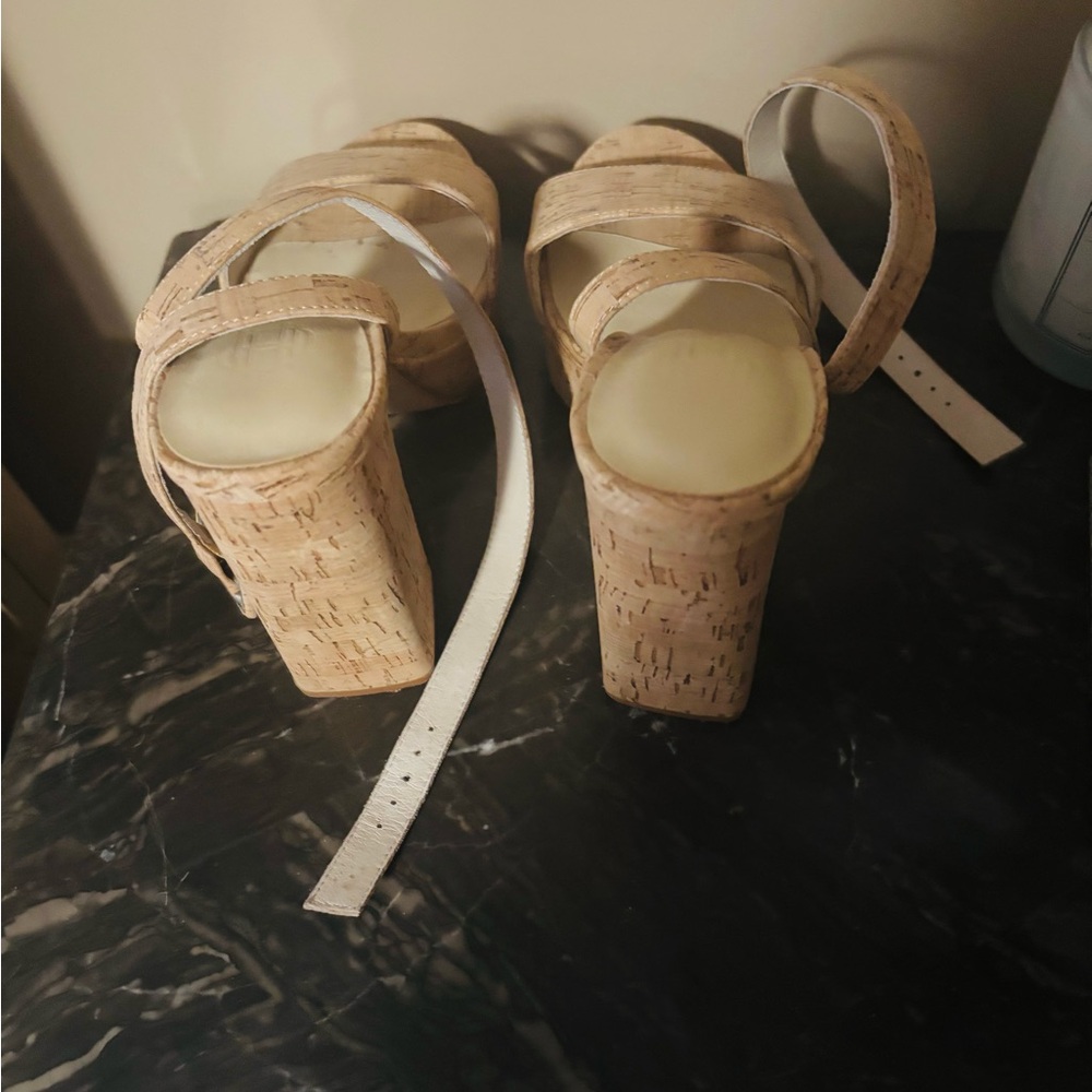House of Harlow - Cork Platform Block Heel Sandal - Natural Cork - Picture 4 of 4